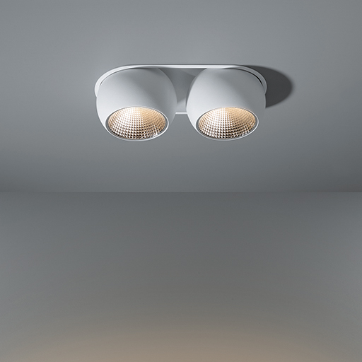 Modular Marbul recessed 115 2x LED GE встраиваемый в потолок светильник
